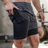 Heren Camo Sportshort - 2-in-1 Sneldrogend & Ademend