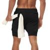 Heren Camo Sportshort - 2-in-1 Sneldrogend & Ademend