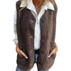 WarmVest - Dames Mouwloos Herfstvest met Knopen